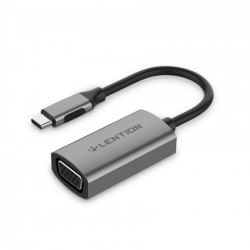 Bộ chuyển đổi Type C sang VGA Lention CU606V, xám